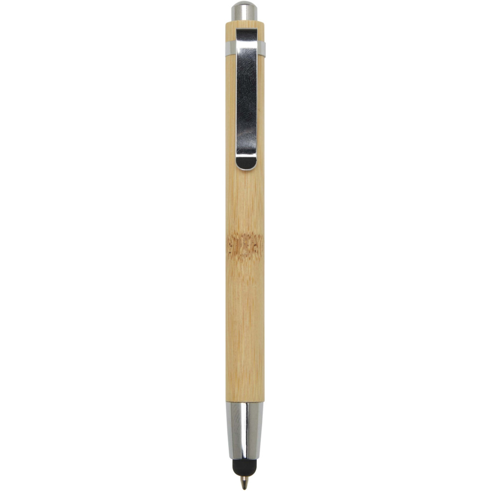 Logo trade promotional merchandise image of: Elm bamboo ballpoint pen