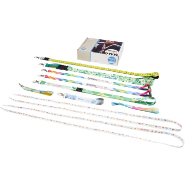 Logo trade promotional giveaways image of: Sublimation lanyards sample box