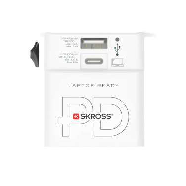 Logotrade corporate gifts photo of: SKROSS World Travel Adapter MUV 65W PD with USB C Cable