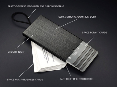 Logo trade promotional item photo of: RFID credit and business card holder 126615500