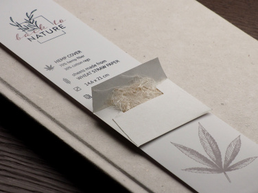Logotrade promotional product picture of: Recycled Hemp Notebook 209734300