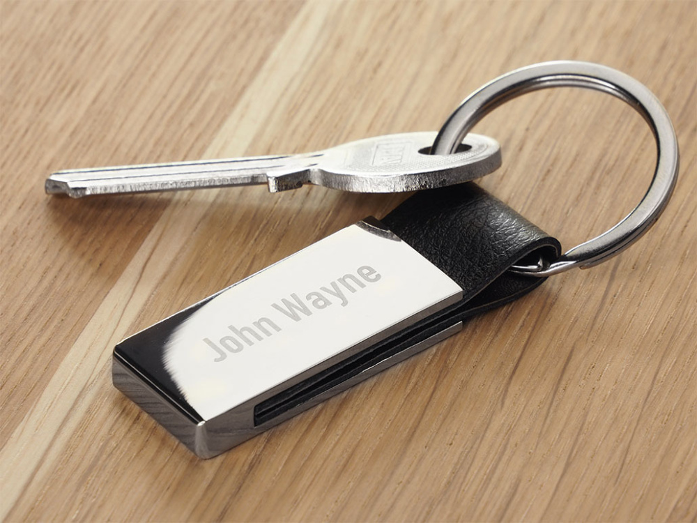 Logo trade corporate gifts image of: Keyring 91409500