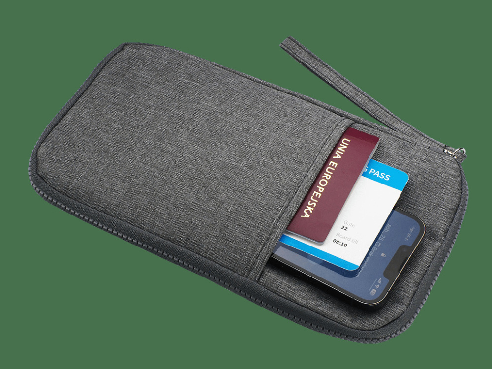 Logo trade promotional giveaways picture of: Travel wallet 94608700