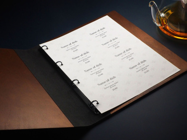 Logo trade promotional gifts image of: Menu cover 1106121