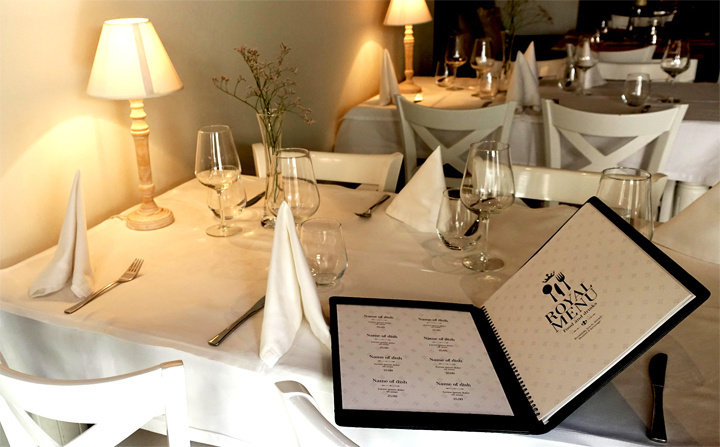Logo trade promotional giveaways picture of: Menu cover 1082119