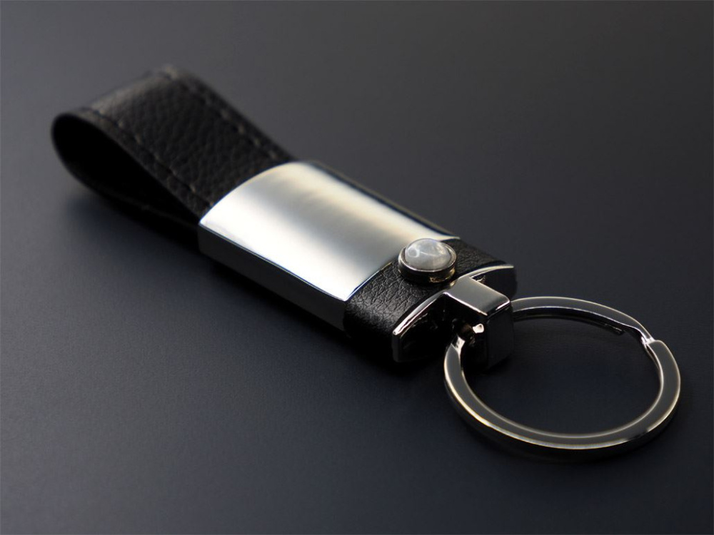 Logotrade promotional giveaway image of: Moonstone Keyring 1295095