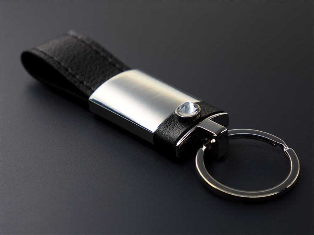 Logo trade business gifts image of: Swarovski Crystal Keyring 908095