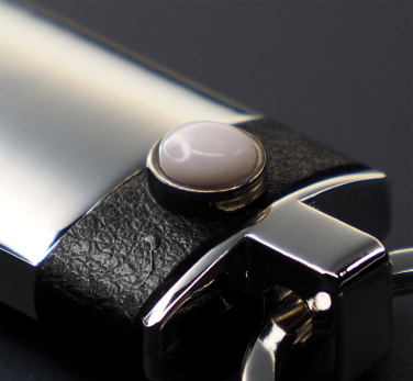 Logo trade promotional products image of: Opal stone Keyring 1294095