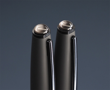 Logo trade business gifts image of: Obsidian stone Pen set 1290036