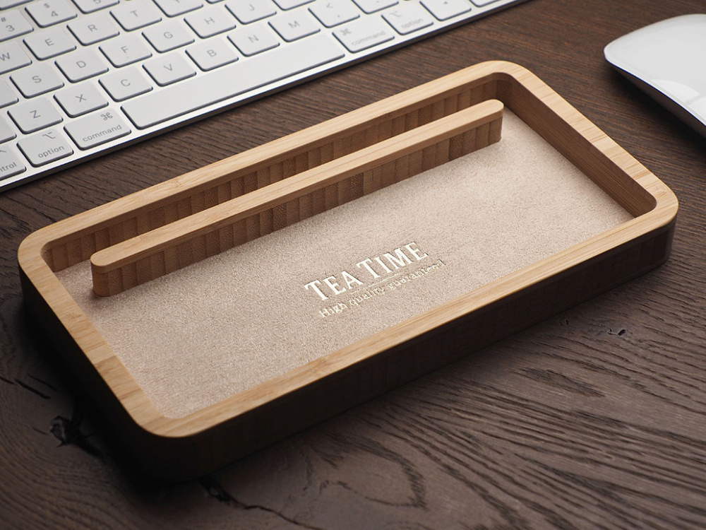 Logotrade promotional item picture of: Wooden desk organiser 1850292