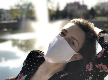 Logotrade promotional products photo of: VENUS PRO cotton face mask with a pocket an HEPA filter 1378165