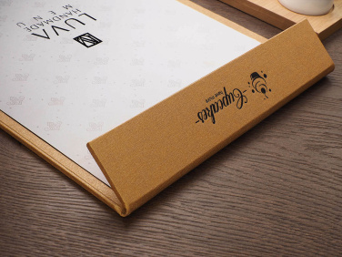Logo trade corporate gifts image of: Menu cover 1241280