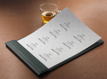 Logo trade corporate gifts image of: Menu cover 1241239