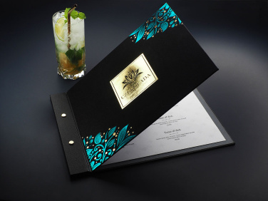 Logo trade business gifts image of: Menu cover 1681280