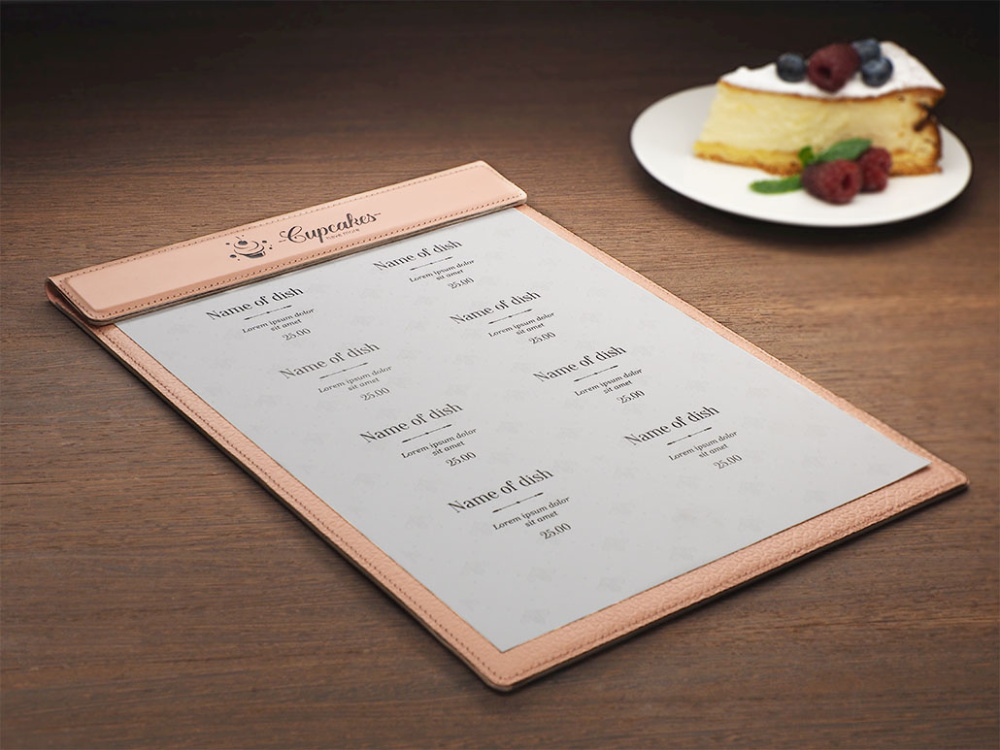 Logotrade promotional merchandise image of: Menu cover 1241281