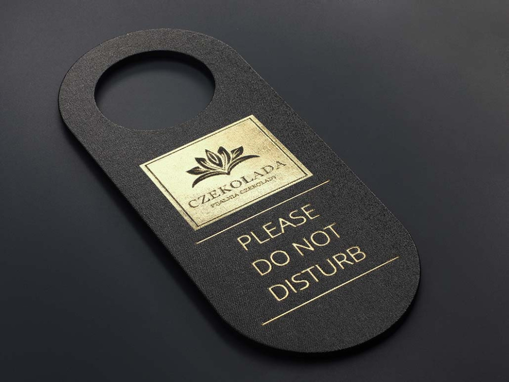 Logo trade promotional giveaway photo of: DND door sign 1678280