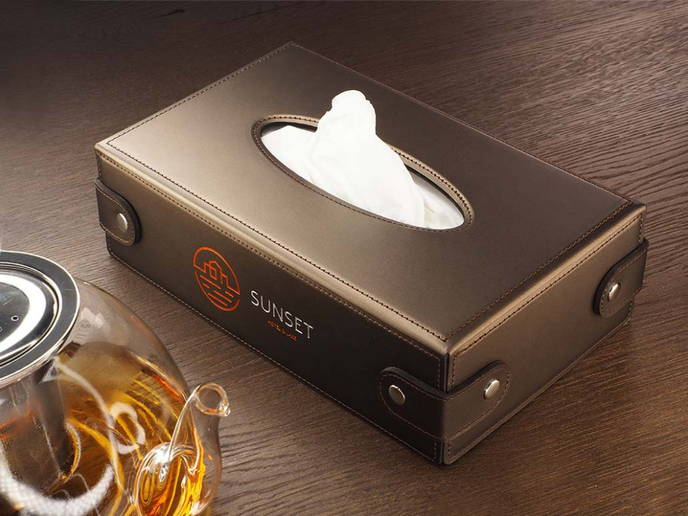 Logo trade corporate gift photo of: Tissue box 1673094
