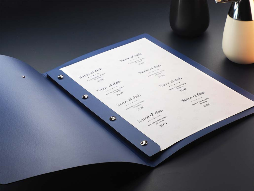 Logo trade promotional gifts image of: Menu cover 1619243