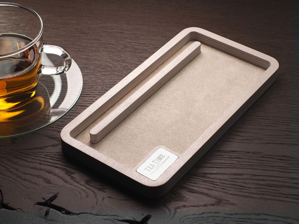 Logo trade promotional products picture of: Wooden desk organiser 1818121