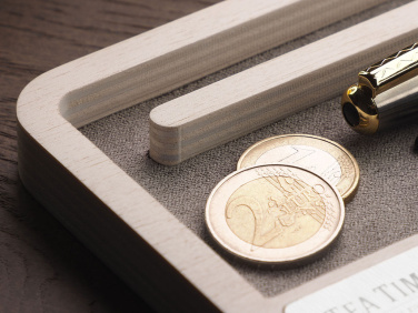 Logotrade promotional gift image of: Wooden desk organiser 1818121