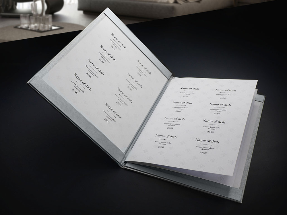 Logo trade promotional gifts picture of: Menu cover 1679280