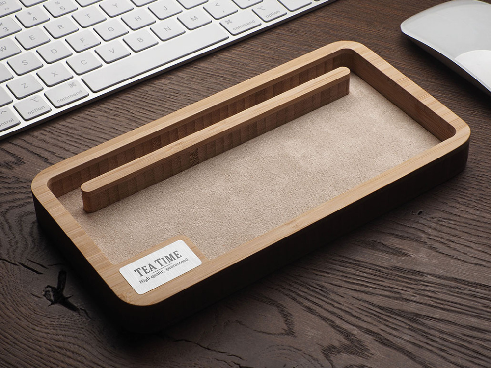 Logotrade promotional item image of: Wooden desk organiser 1818292