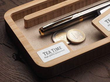 Logo trade promotional gifts picture of: Wooden desk organiser 1818292