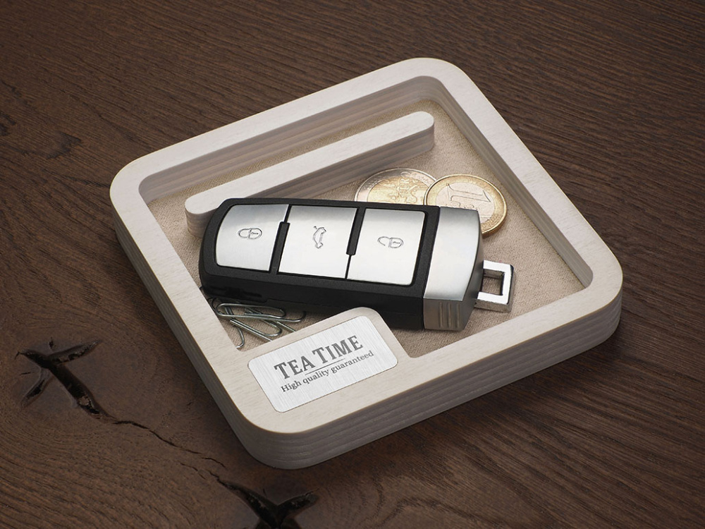 Logotrade promotional item picture of: Wooden desk organiser 1846121