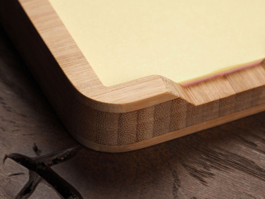 Logo trade corporate gifts image of: Wooden memo card box 1832292