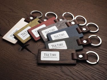 Logotrade corporate gift image of: Wooden keyring 1853121