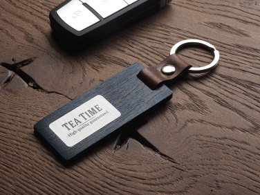 Logo trade promotional merchandise picture of: Wooden keyring 1853121