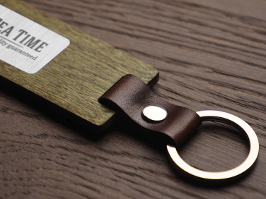 Logo trade corporate gifts picture of: Wooden keyring 1853121