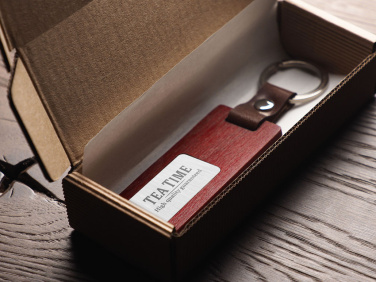 Logo trade advertising products picture of: Wooden keyring 1853121