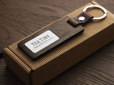Logotrade promotional gift image of: Wooden keyring 1853121