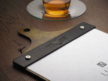 Logo trade promotional giveaways image of: Menu cover 1861121