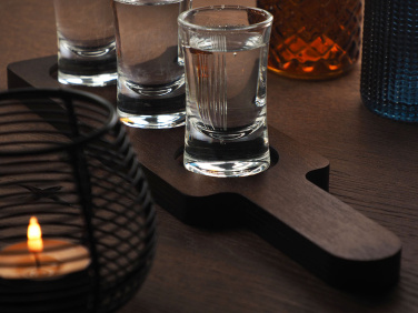 Logo trade promotional giveaway photo of: Wooden 3 Shot Serving Board 1863121