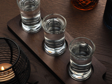 Logo trade promotional gifts picture of: Wooden 3 Shot Serving Board 1863121