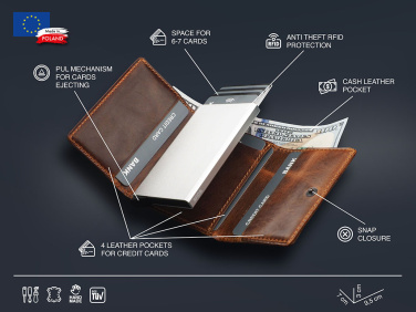 Logo trade promotional products image of: RFID wallet 541310