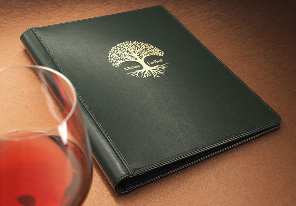 Logo trade business gift photo of: Menu cover 1056119
