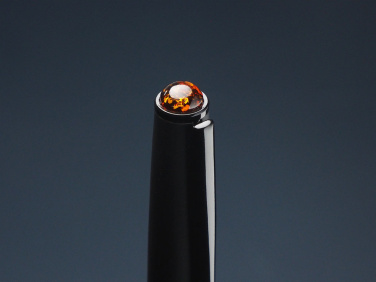 Logotrade promotional gift image of: Ball pen with AMBER stone 2070036