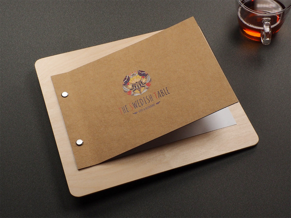 Logo trade promotional merchandise picture of: Menu cover 1211121