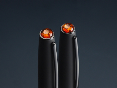 Logotrade promotional item picture of: Amber Pen set  1235036