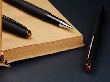 Logotrade promotional products photo of: Amber Pen set  1235036