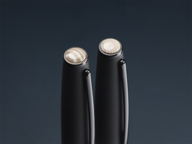 Logo trade promotional giveaway photo of: Striped Flint Pen set 1284036