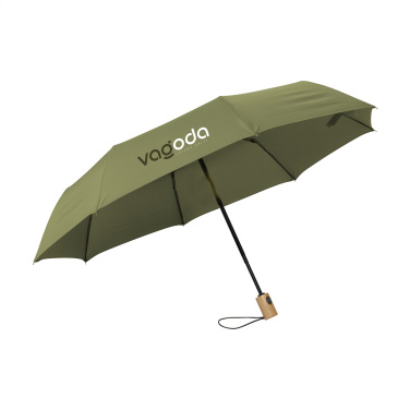 Logo trade business gift photo of: Michigan foldable RCS RPET umbrella 21 inch