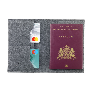 Logotrade business gift image of: Identify GRS RPET Felt passport holder