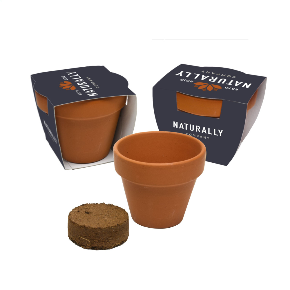 Logo trade advertising products image of: Flowermix Terracotta flower seeds