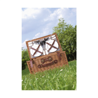 Logo trade promotional giveaways picture of: QualityTime picnic basket