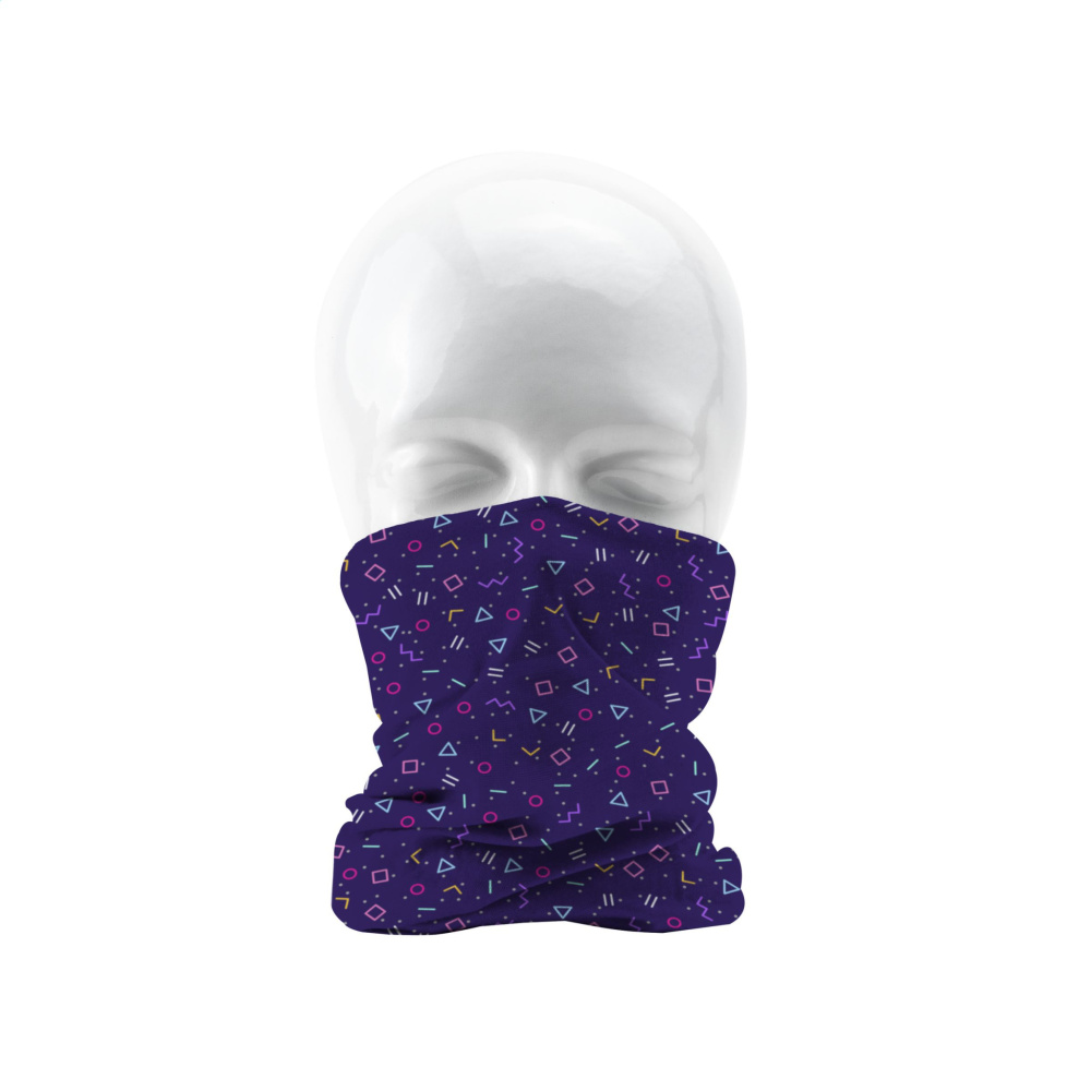 Logo trade promotional items picture of: Bandana RPET multi-functional scarf all-over printing