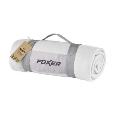 Logo trade advertising product photo of: SuperSoft RPET (180 g/m²) fleece blanket